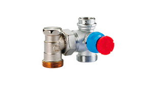 Термостатический клапан Giacomini, с балансировочным клапаном для теплого пола и коробки R508M (R414DX003)