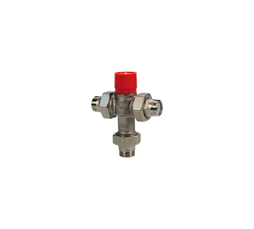 Термостатический смесительный клапан GIACOMINI с отводами 3/4"M x 3/4"M x 3/4"M (R156X024)