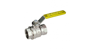 Кран шаровой для газа Ду15 1/2" полнопроходной ВР/ВР Pу35/Tmax=185 с желтым рычагом GIACOMINI R850 (R850X003) товар не поставляется