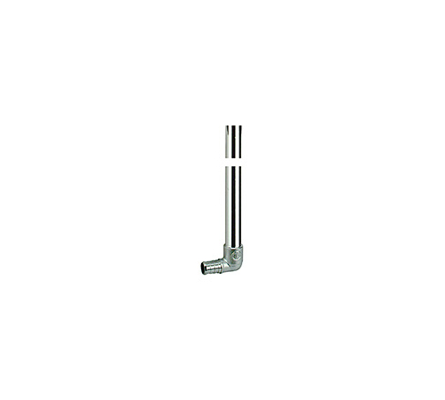 Угольник GIACOMINI 90° с хромированной трубкой 1/2" L.750мм (GZ128X073)